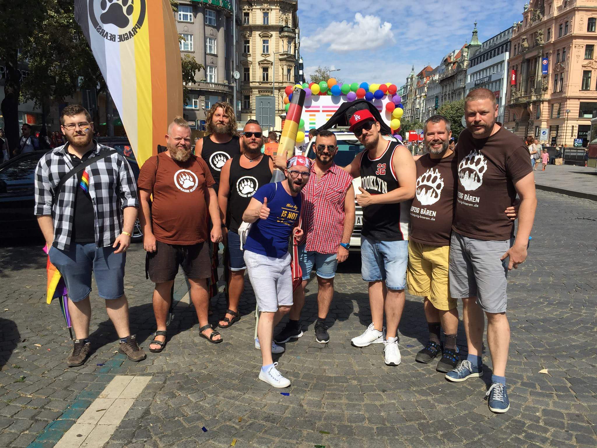 Bears at Prague Pride 2019 March