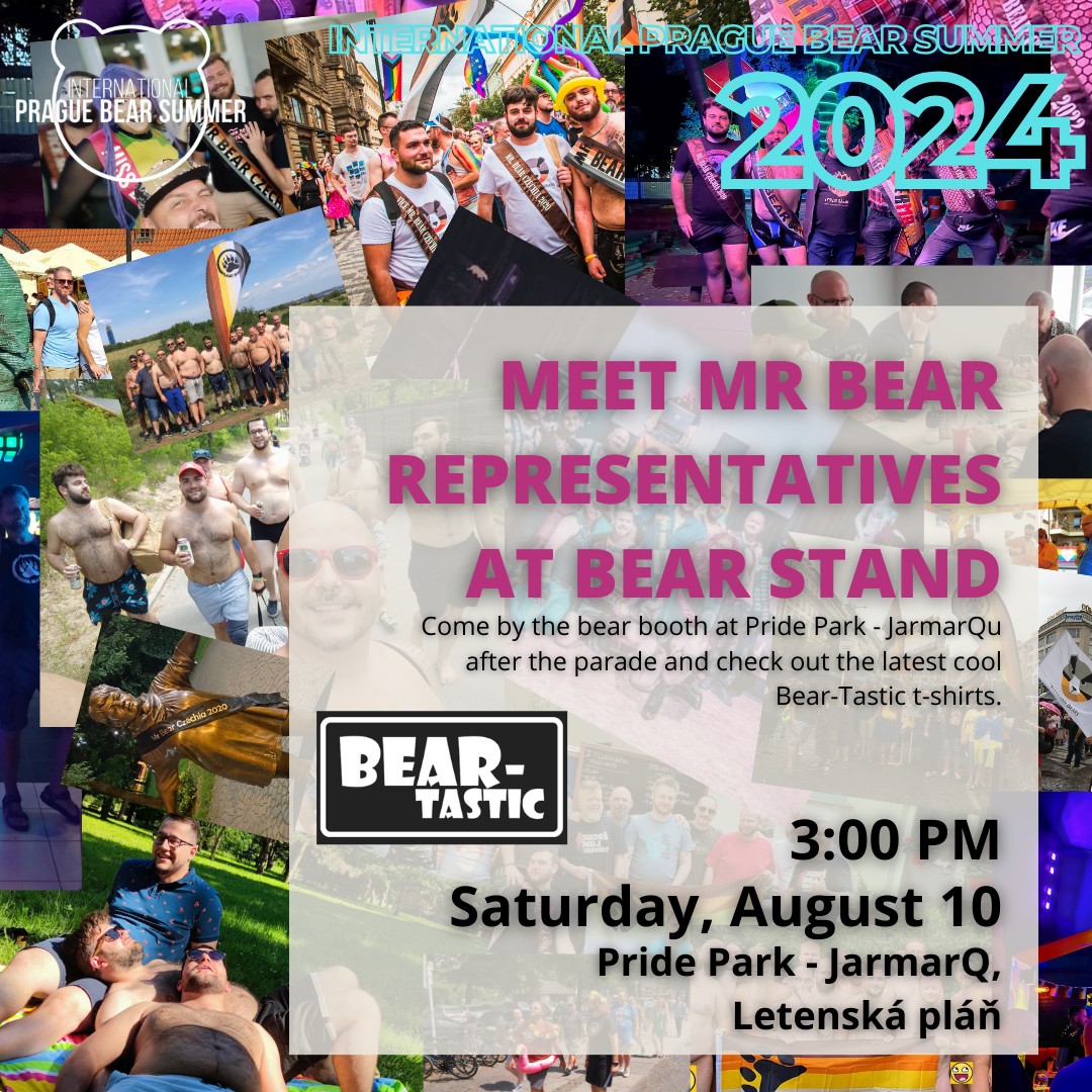 Meet Mr Bear representatives at bear stand